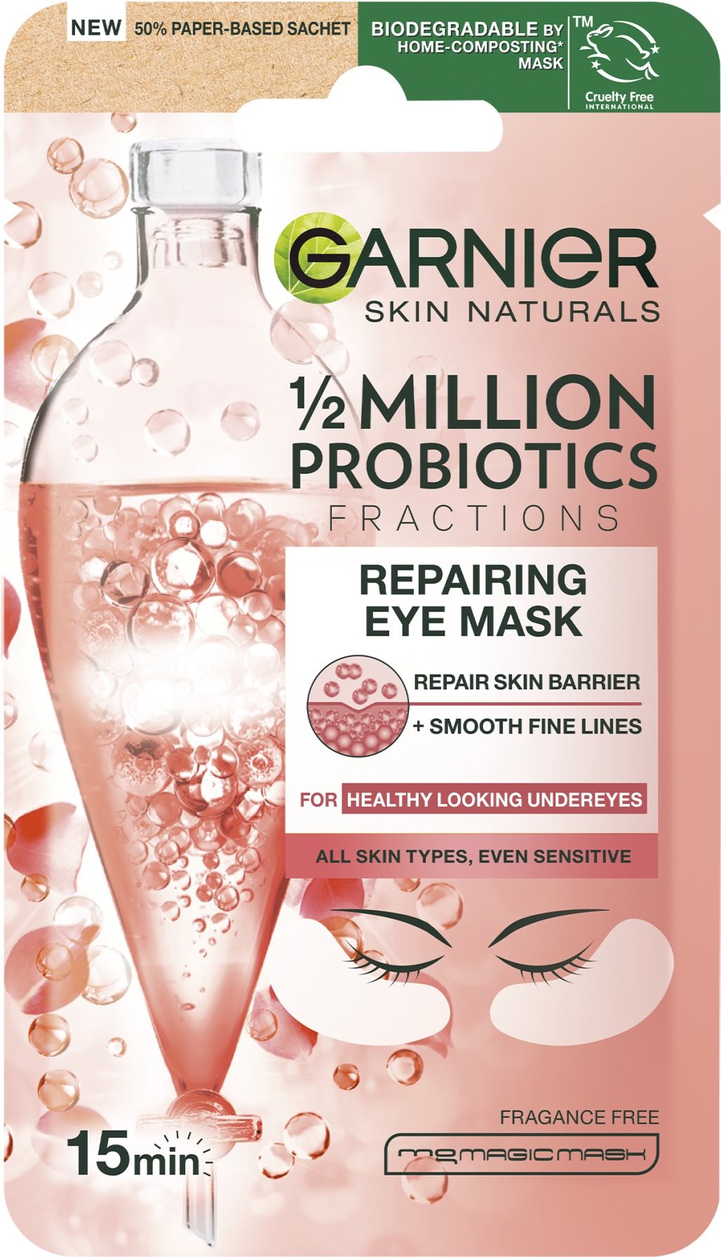 GARNIER Skin Naturals 2 Million Probiotics Repairing Eye Mask 6 g...