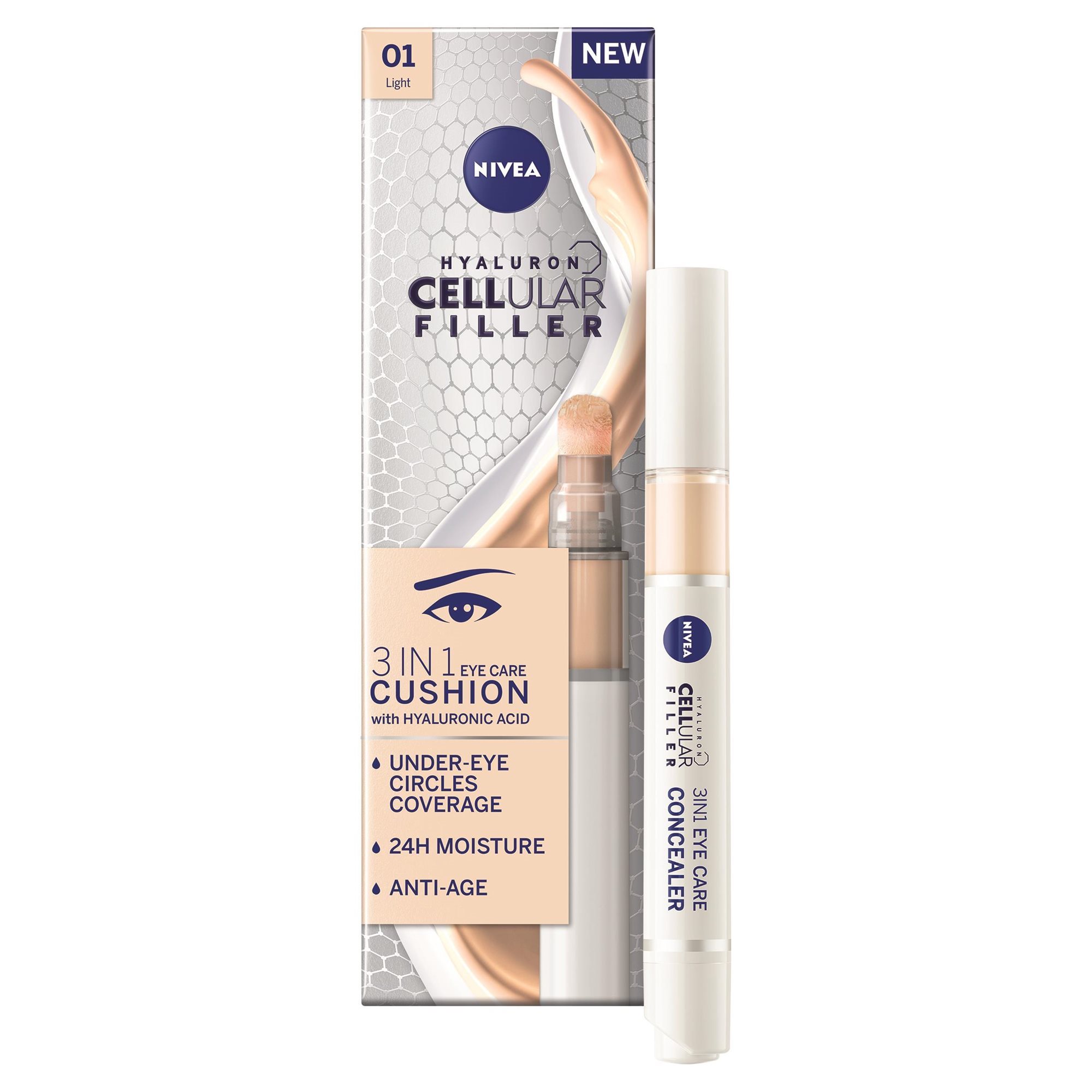 NIVEA Face Cellular Eye cushion light 4 ml Očný krém