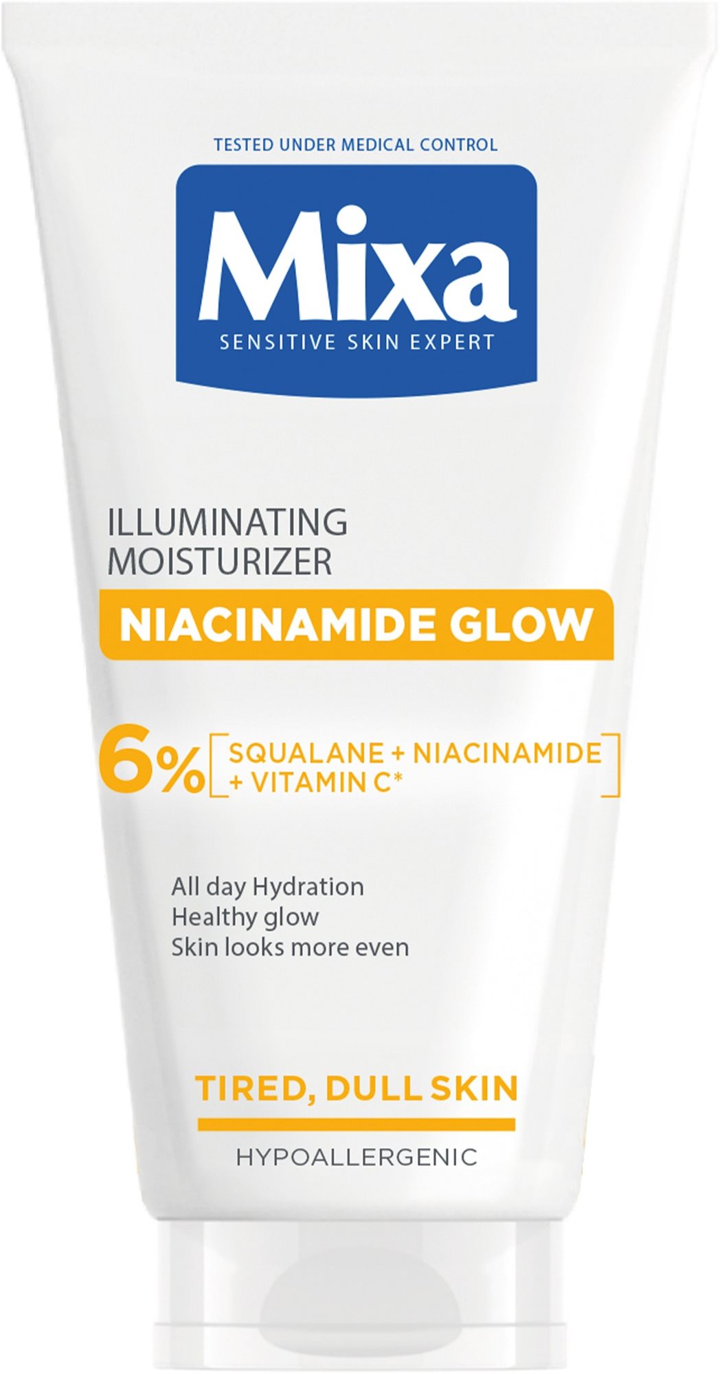 MIXA Niacinamide Glow Rozjasňujúci krém poskytujúci až 24H...