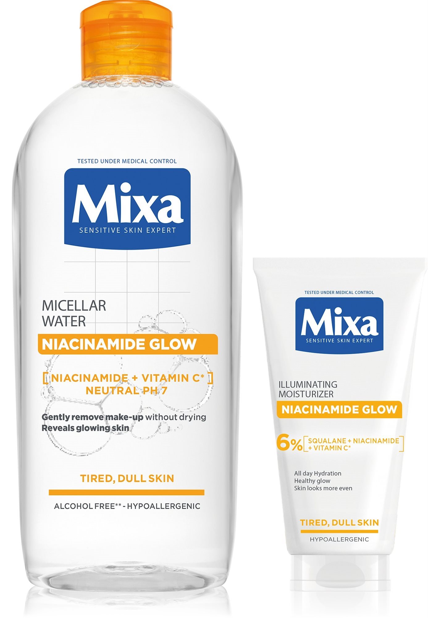 MIXA Niacinamide Glow Set 450 ml Kozmetikai szett