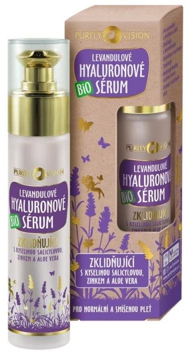 PURITY VISION Bio Levendula hialuronsav szérum Arcápoló szérum