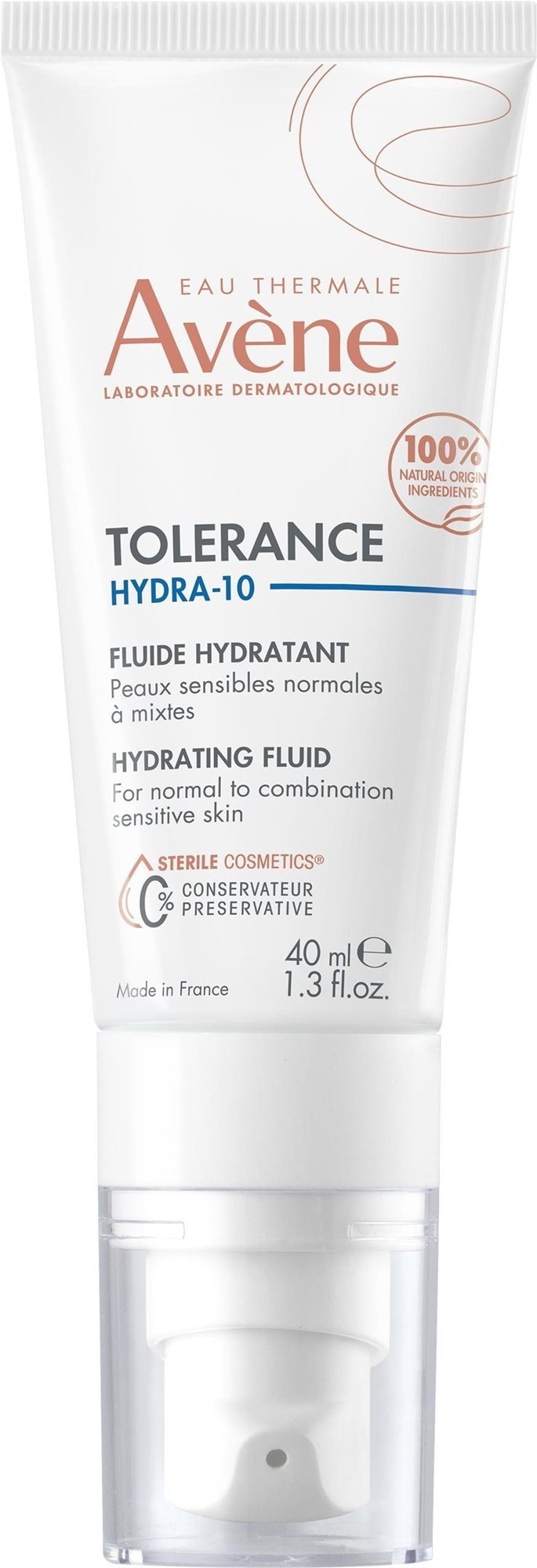 AVENE Tolerance Hydra-10 Hidratáló emulzió 40 ml Arcápoló fluid
