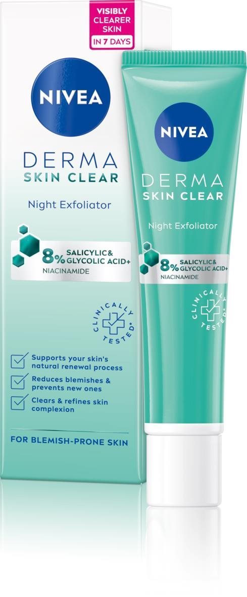 NIVEA Face Derma Activate Exfoliator 40 ml Pleťový peeling