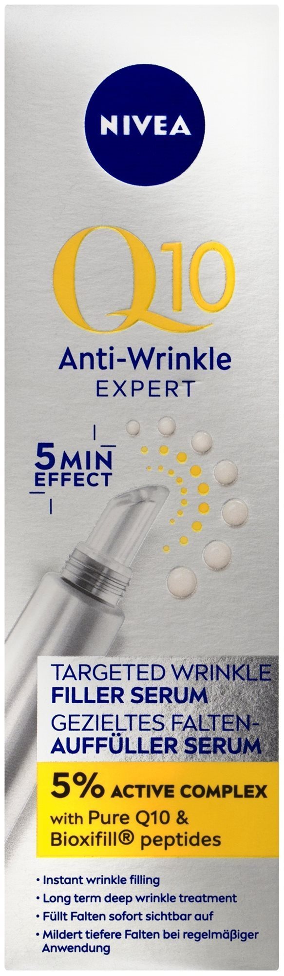 NIVEA Q10 Anti Wrinkle Targeted Wrinkle Filler 15 ml Arcápoló szérum