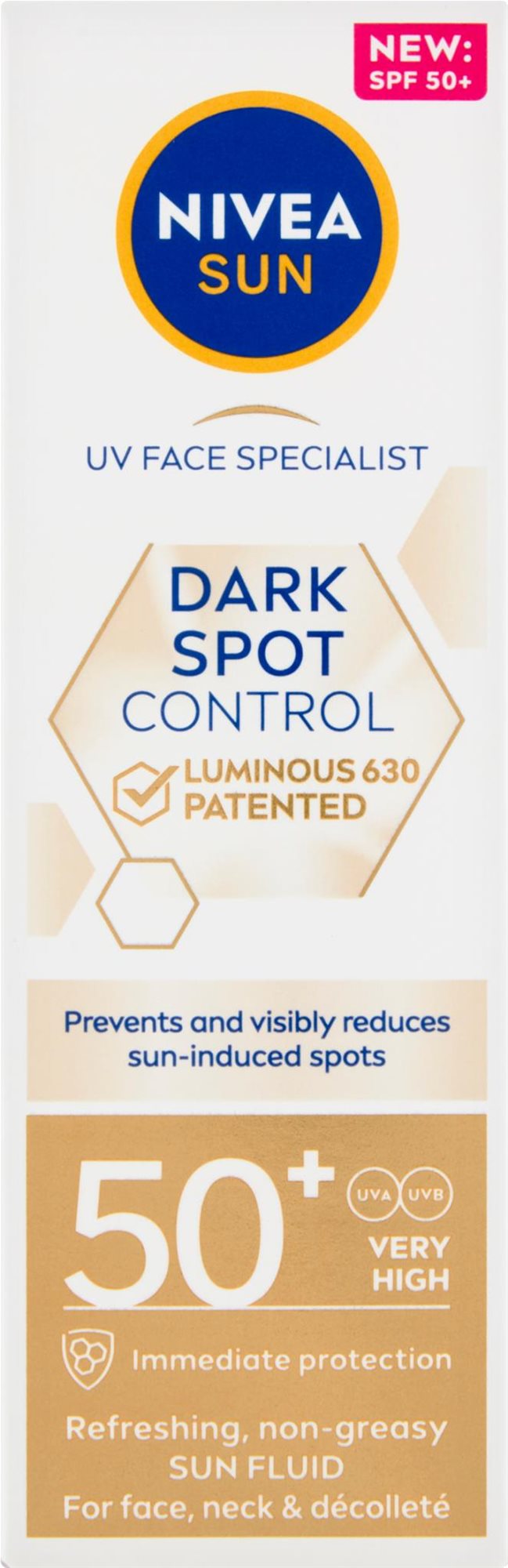NIVEA Sun Luminous Face Creme 630 SPF50+ Arckrém