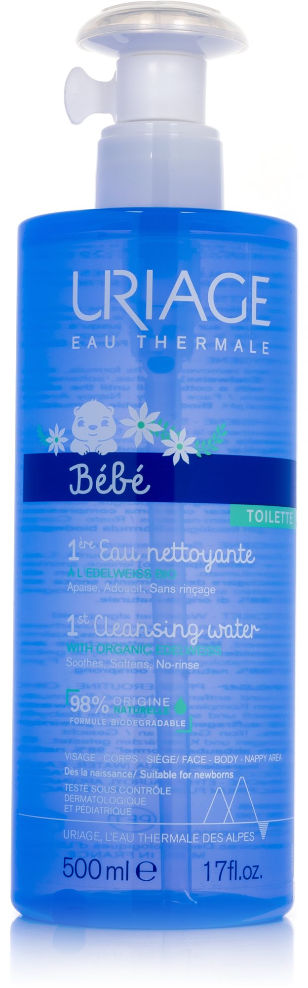 URIAGE Bébé 1st Cleansing Water 500 ml Čistiaci krém