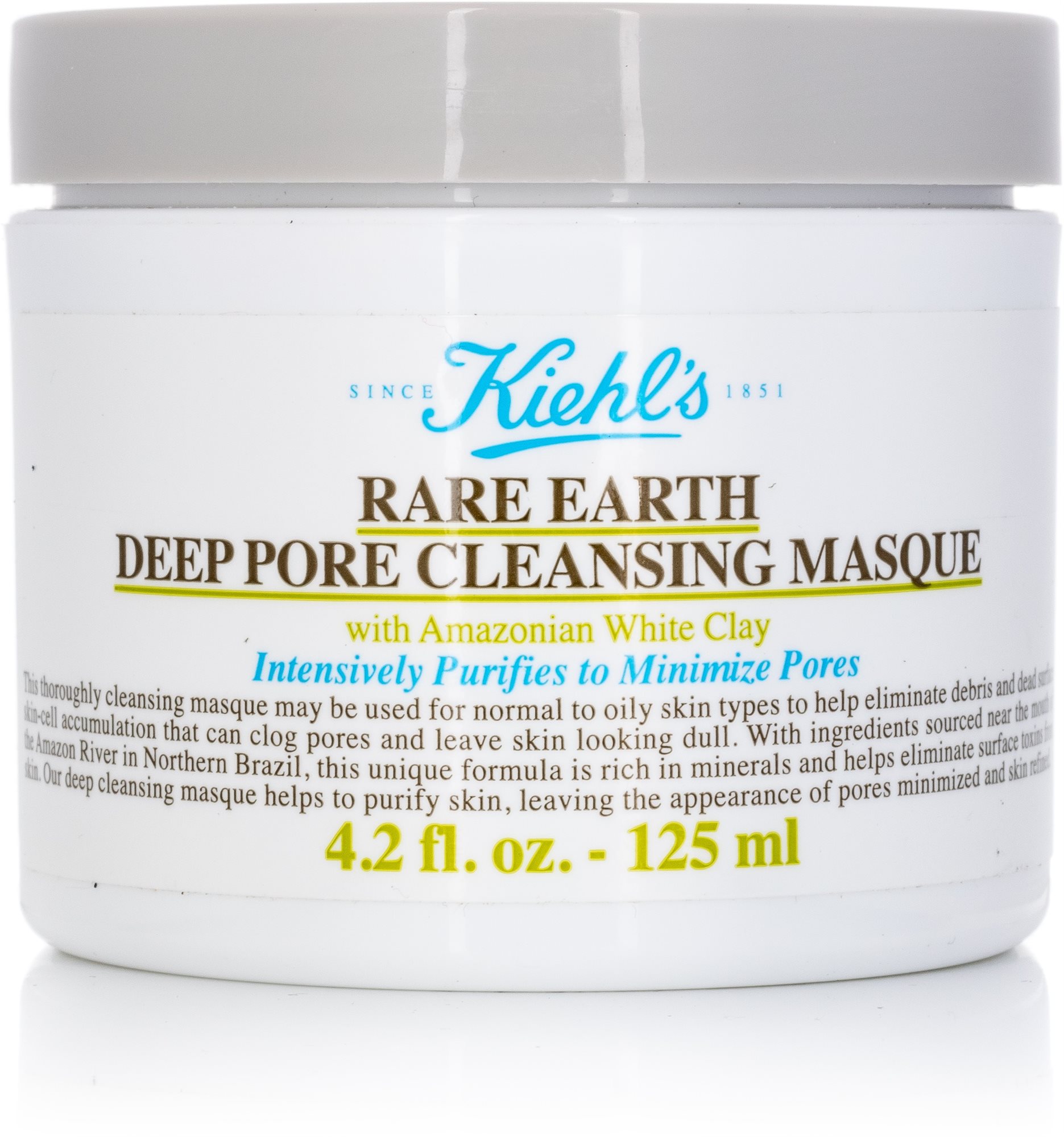 KIEHL'S Rare Earth Deep Pore Cleansing Mask 125 ml Arcpakolás
