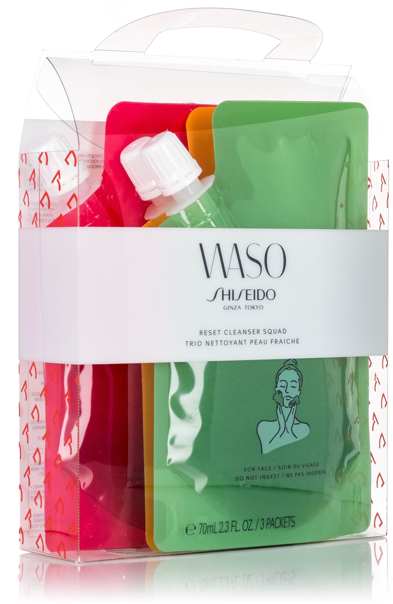SHISEIDO Reset Cleanser Squad 3 × 70 ml Arctisztító gél