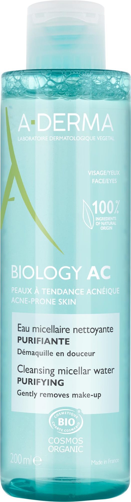A-DERMA BIOLOGY AC tisztító micellás víz, 200ml Hidratáló arckrém