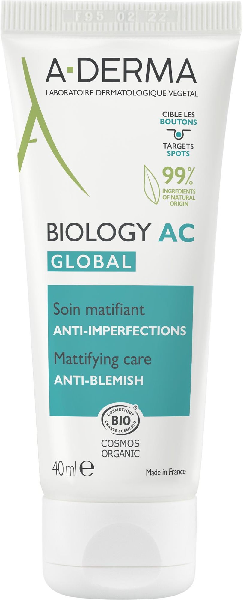 A-DERMA BIOLOGY AC Global Zmatňujúca starostlivosť 40 ml Krém na tvár