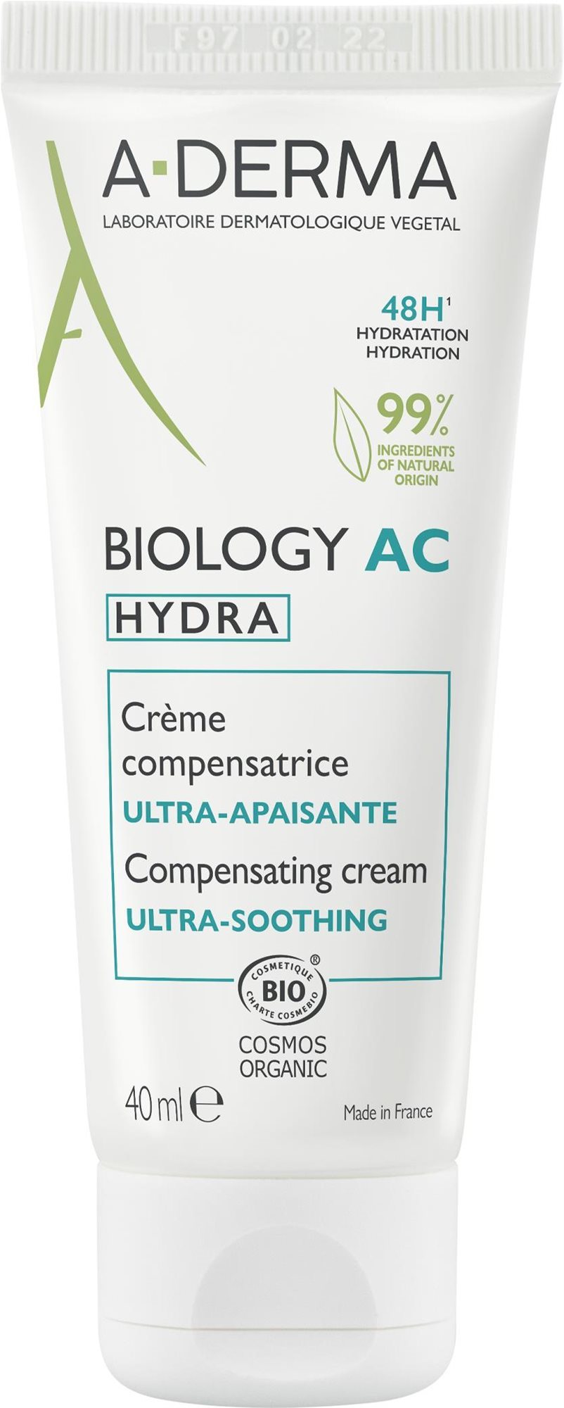 A-DERMA BIOLOGY AC Hydra kompenzačný krém 40 ml Krém na tvár