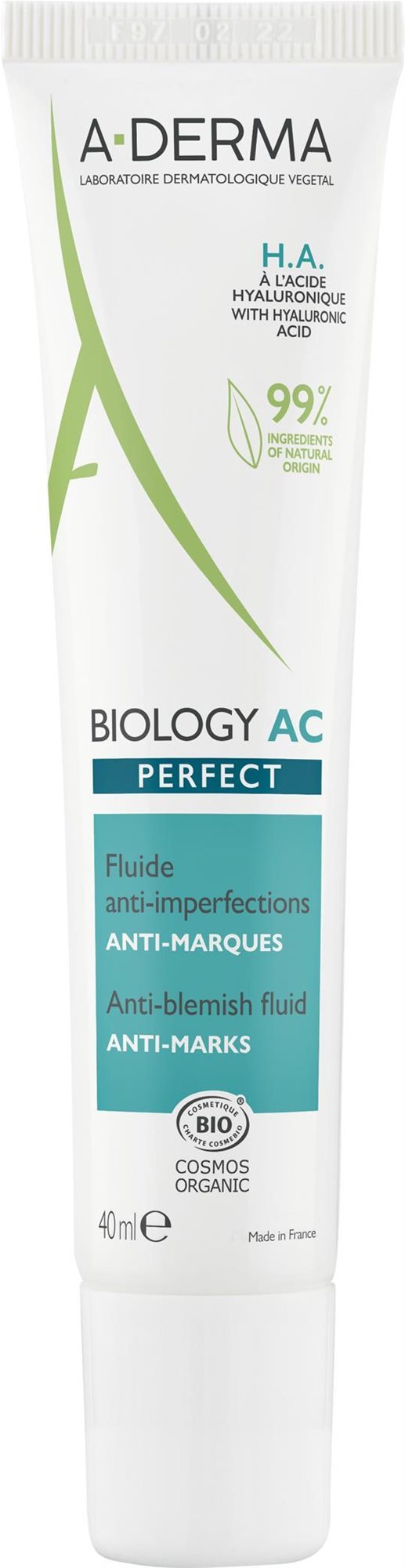 A-DERMA BIOLOGY AC Perfect Fluid H.A. 40 ml Krém na tvár