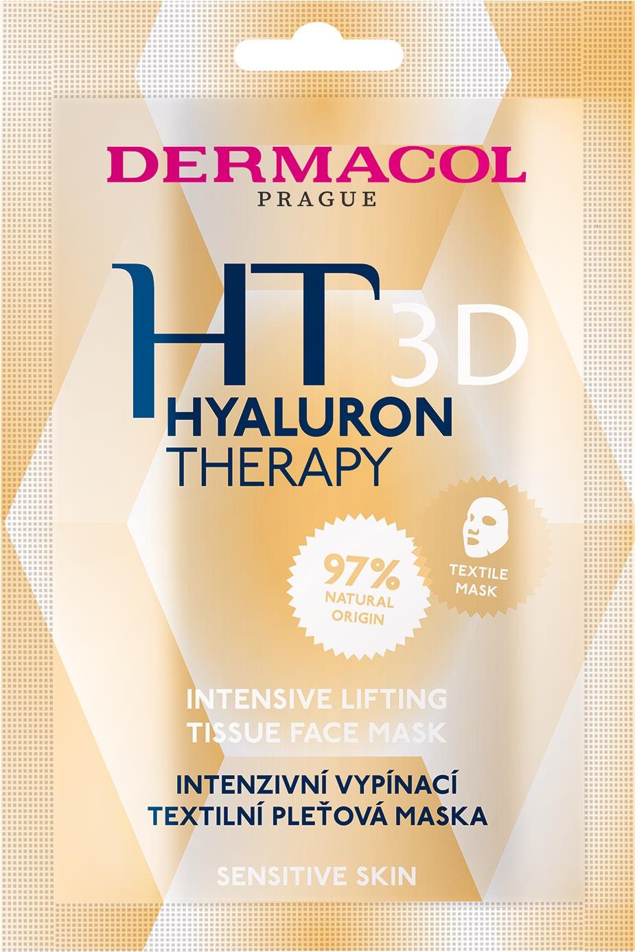 DERMACOL Hyaluron Therapy 3D Textil maszk Arcpakolás