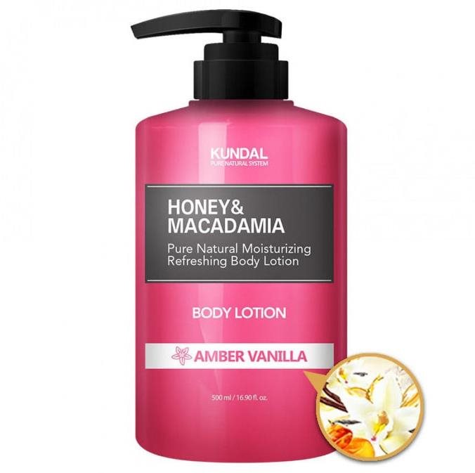 KUNDAL Honey & Macadamia Pure Body Lotion Amber Vanilla 500 ml...