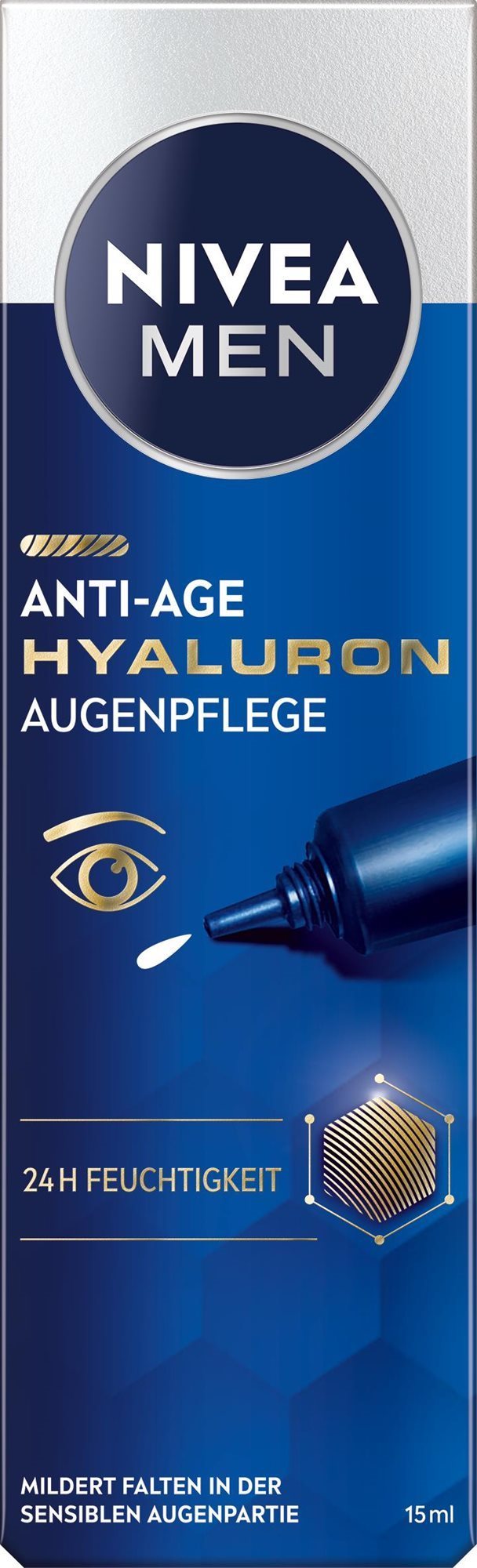 NIVEA MEN Očný krém proti vráskam Hyalurón 15 ml Očný krém
