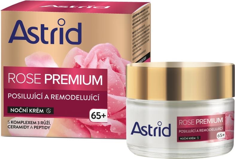 ASTRID Rose Premium 65+ posilujúcí a remodelujúcí nočný krém 50 ml...