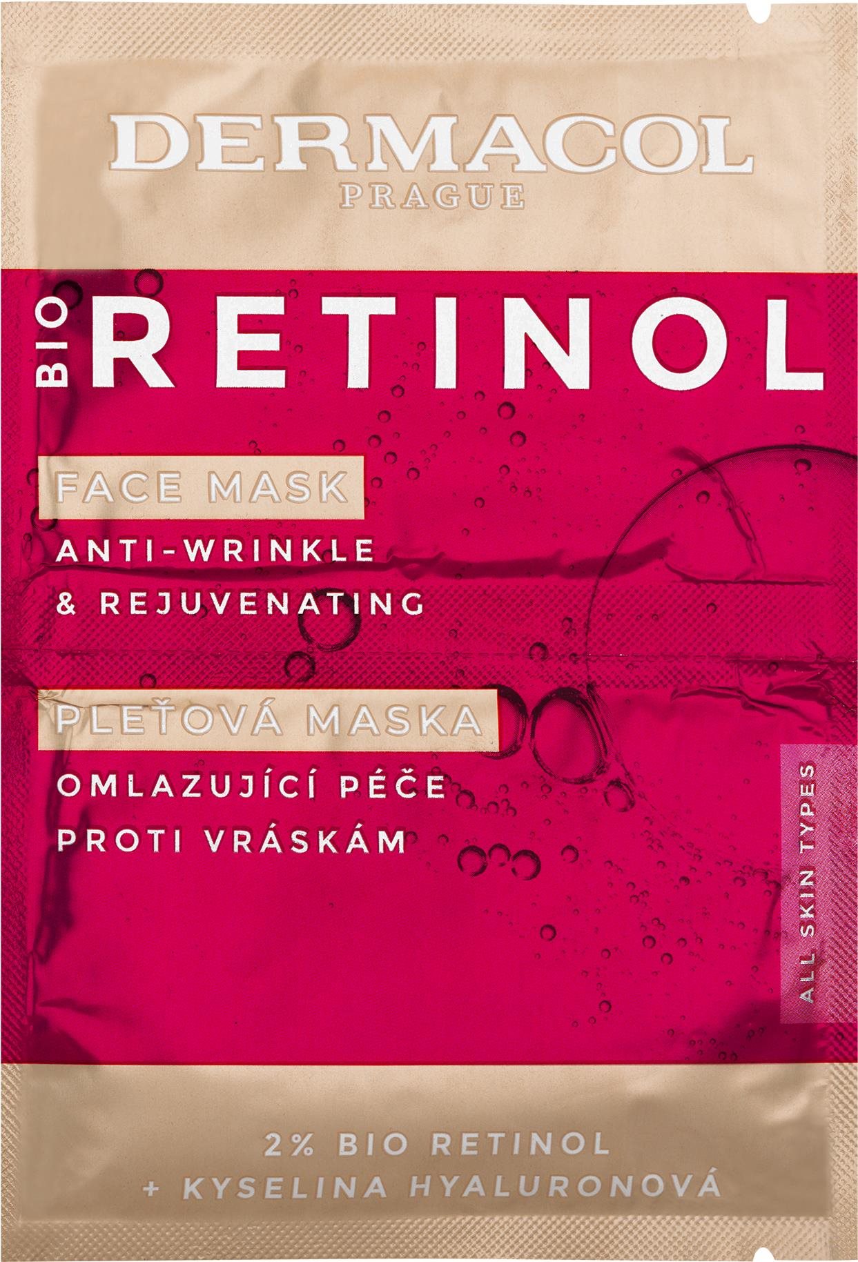 DERMACOL Bio Retinol, 2 × 8ml Arcpakolás