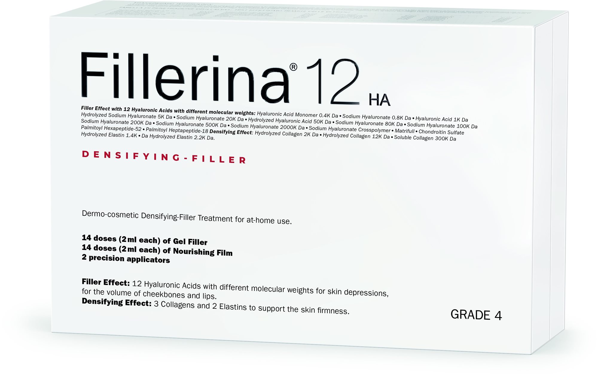 FILLERINA 12HA ránctalanító bőrápoló 40+ év (4. fokozat) 2 × 30 ml...
