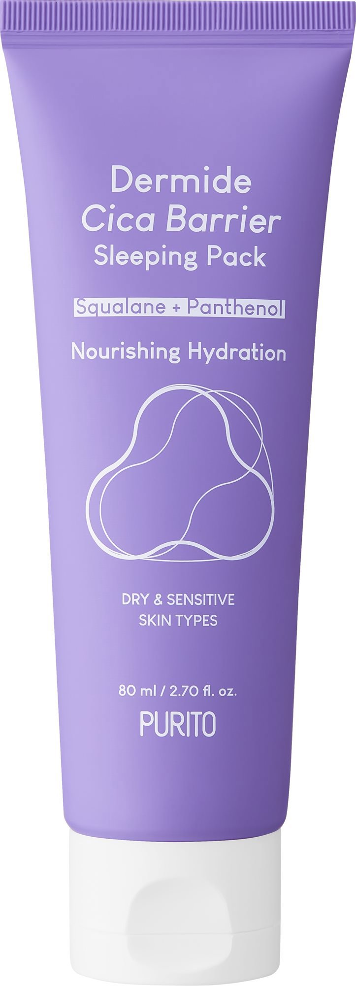 PURITO Dermide Cica Barrier Sleeping Pack Night Mask 80 g Krém na...