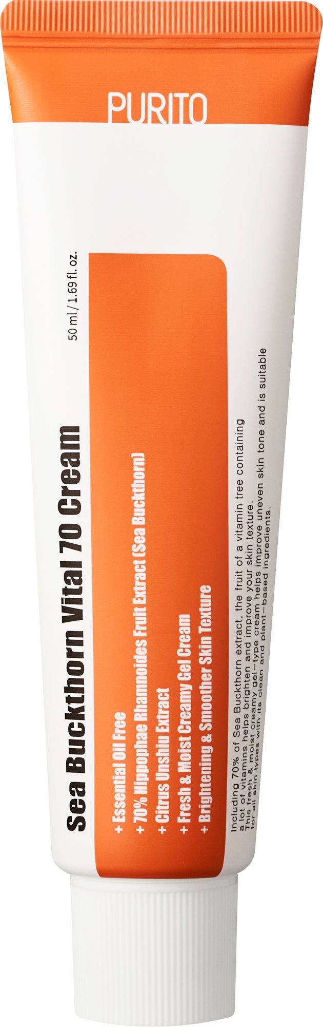 PURITO Sea Buckthorn Vital 70 Cream 50 ml Krém na tvár