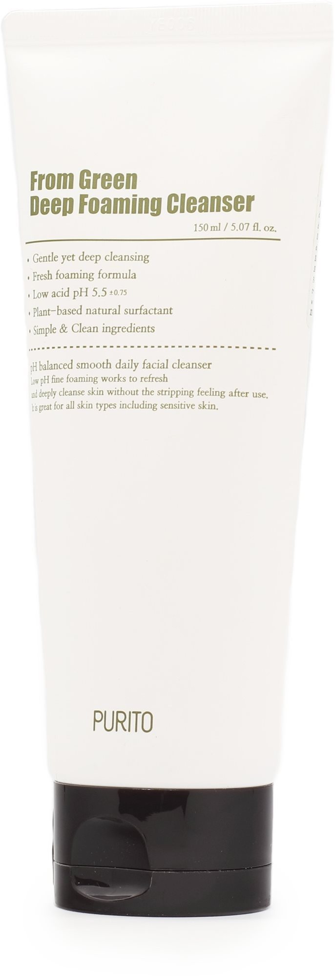 PURITO From Green Deep Foaming Cleanser 150 ml Tisztító hab