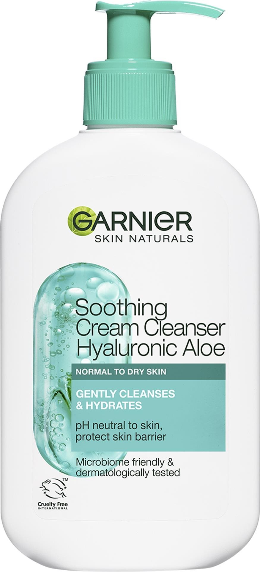 GARNIER Skin Naturals Soothing Cream Cleanser Hyaluronic Aloe 250...