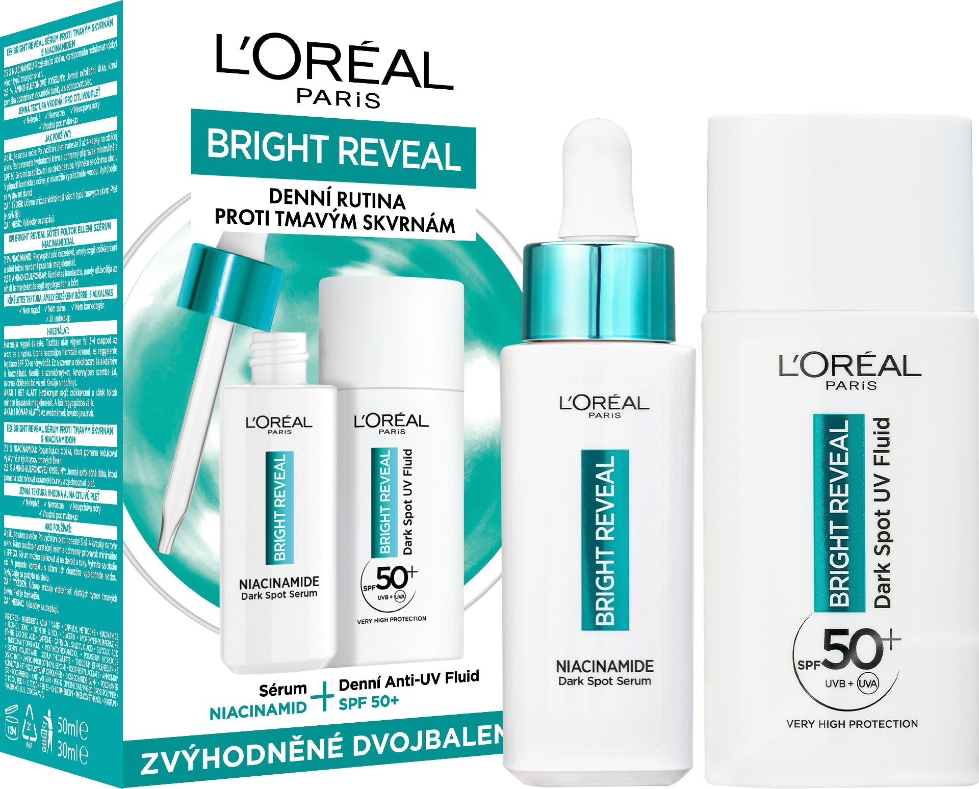 L´Oréal Paris Bright Reveal Duopack Arcápoló fluid