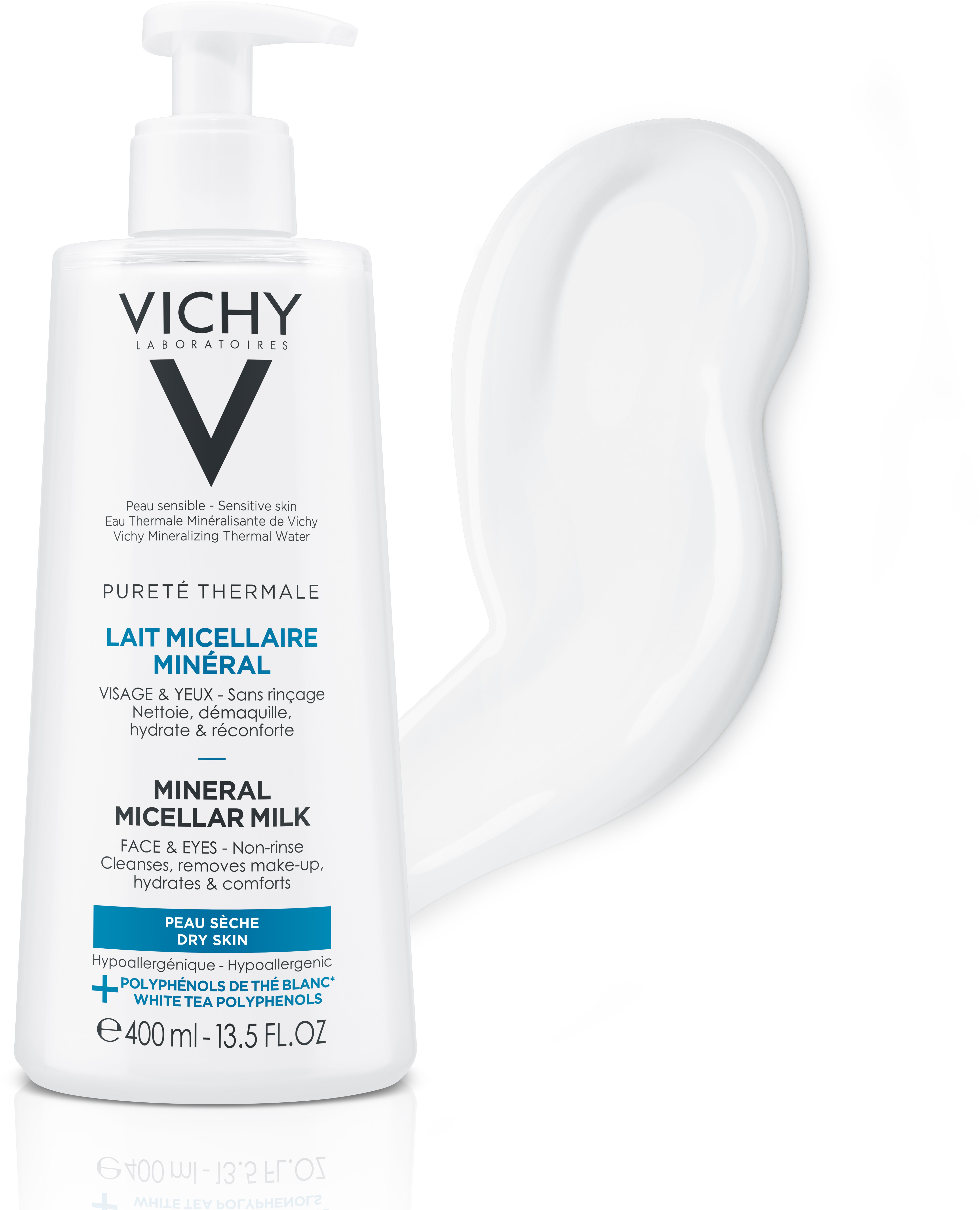 VICHY Pureté Thermale Mineral Micellar Water Dry Skin 400 ml...