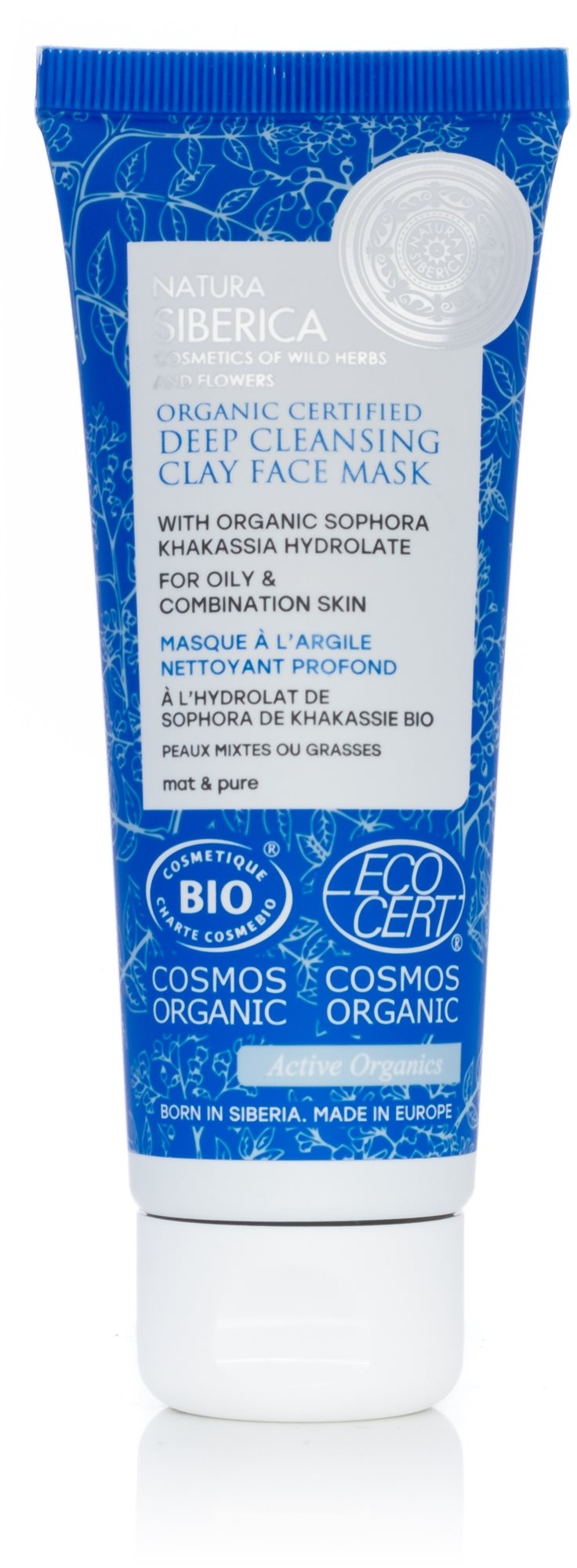 NATURA SIBERICA Organic Certified Deep Cleansing Clay Face Mask...