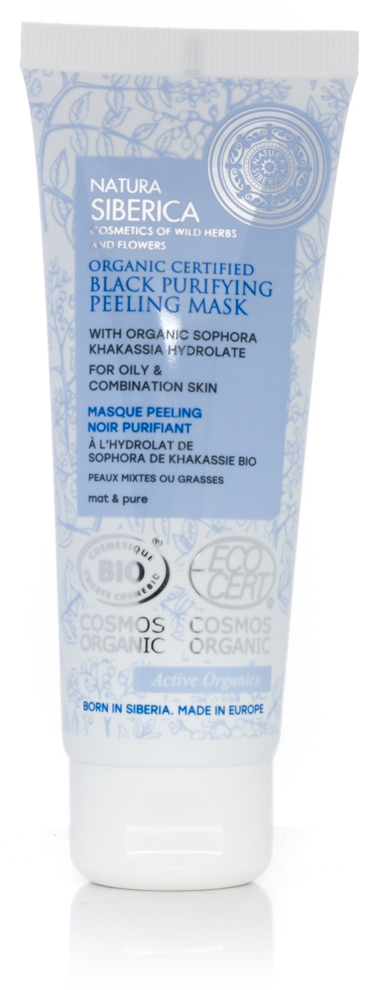 NATURA SIBERICA Organic Certified Black Purifying Peeling Mask 75...