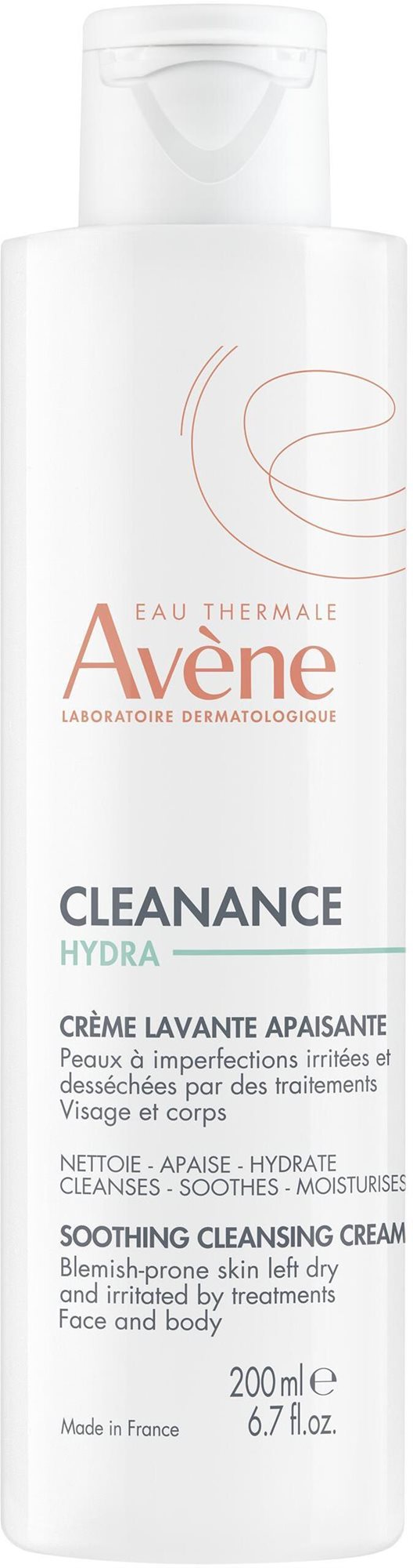 AVENE Cleanance Hydra Upokojujúci umývací krém 200 ml Čistiaci krém