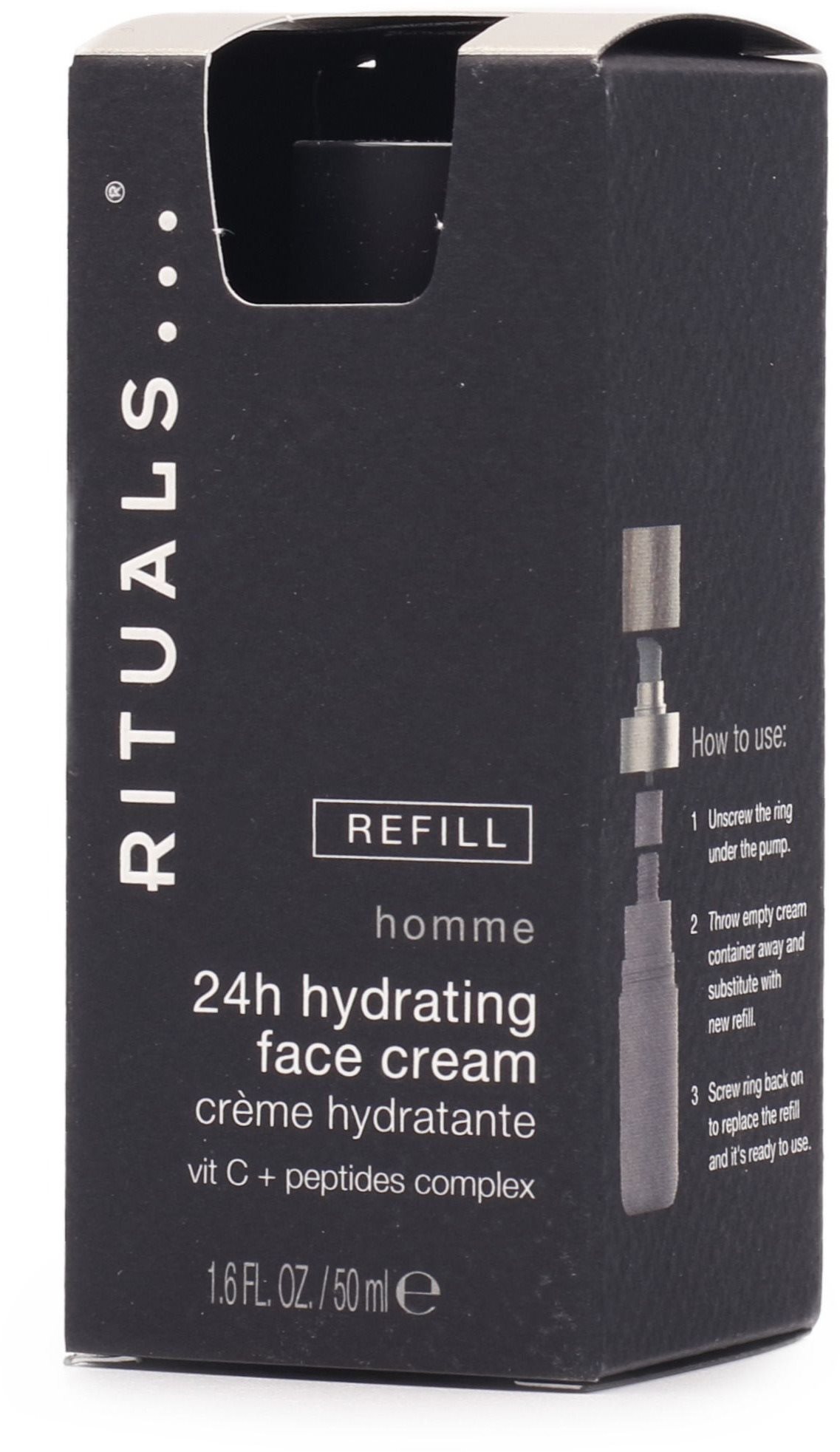 RITUALS Homme 24H Hydratng Face Cream Refill 50 ml Krém na tvár pre...