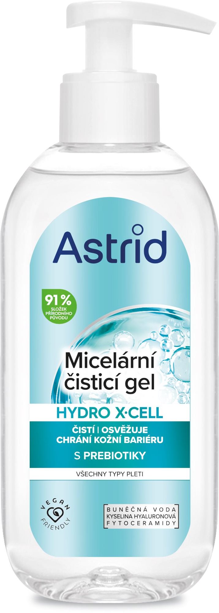 ASTRID Hydro X-Cell Čistiaci micelárny gél 200 ml Micelárny gél