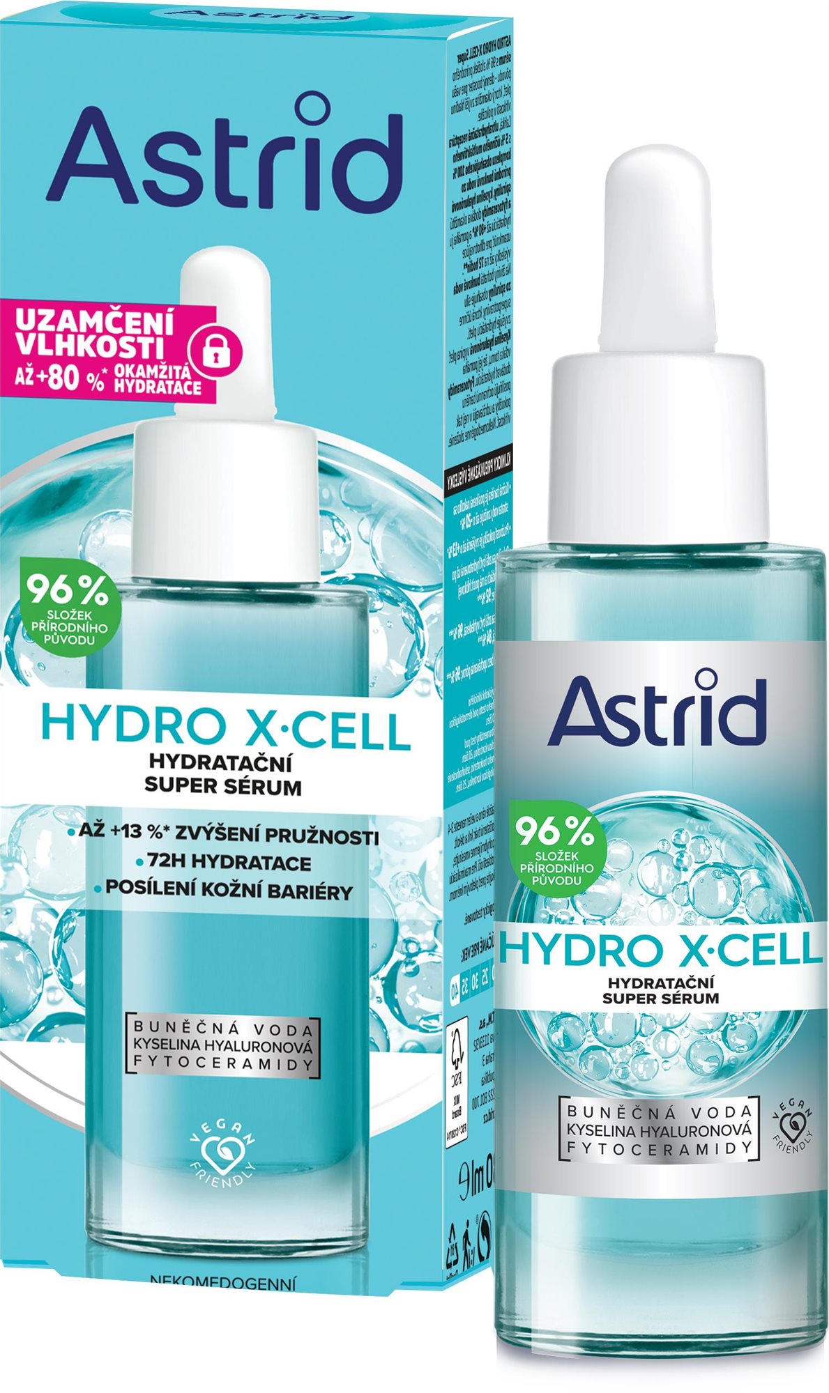 ASTRID Hydro X-Cell Hydratačné booster sérum 30 ml Pleťové sérum