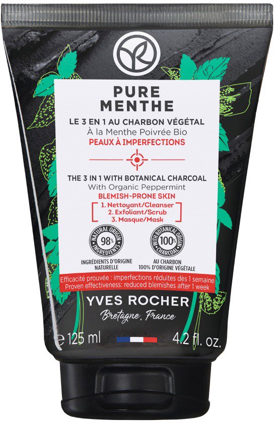YVES ROCHER tisztító arcradír maszk 3in1 125 ml Arcradír
