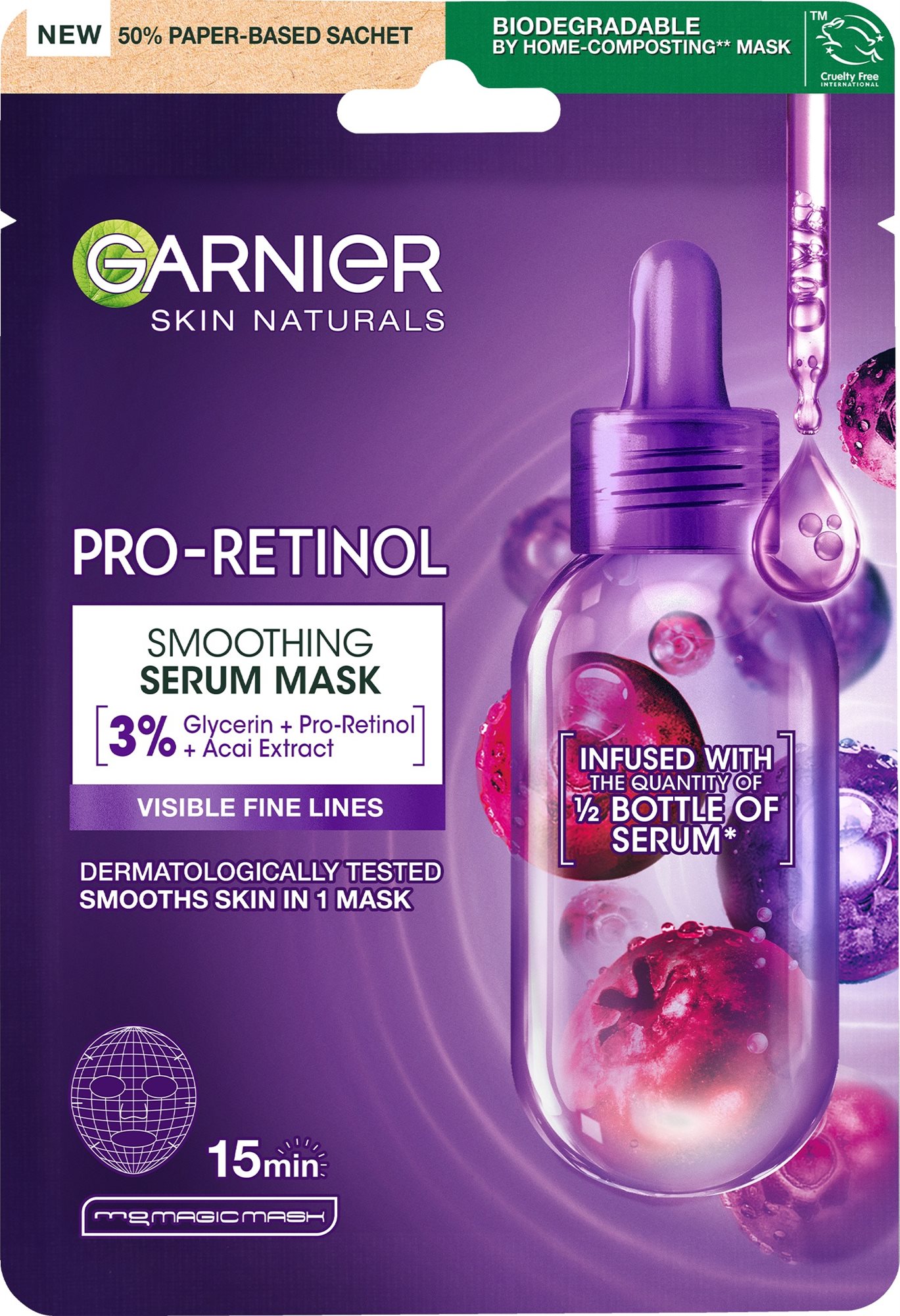 GARNIER Skin Naturals Pro-Retinol 22 g Pleťová maska