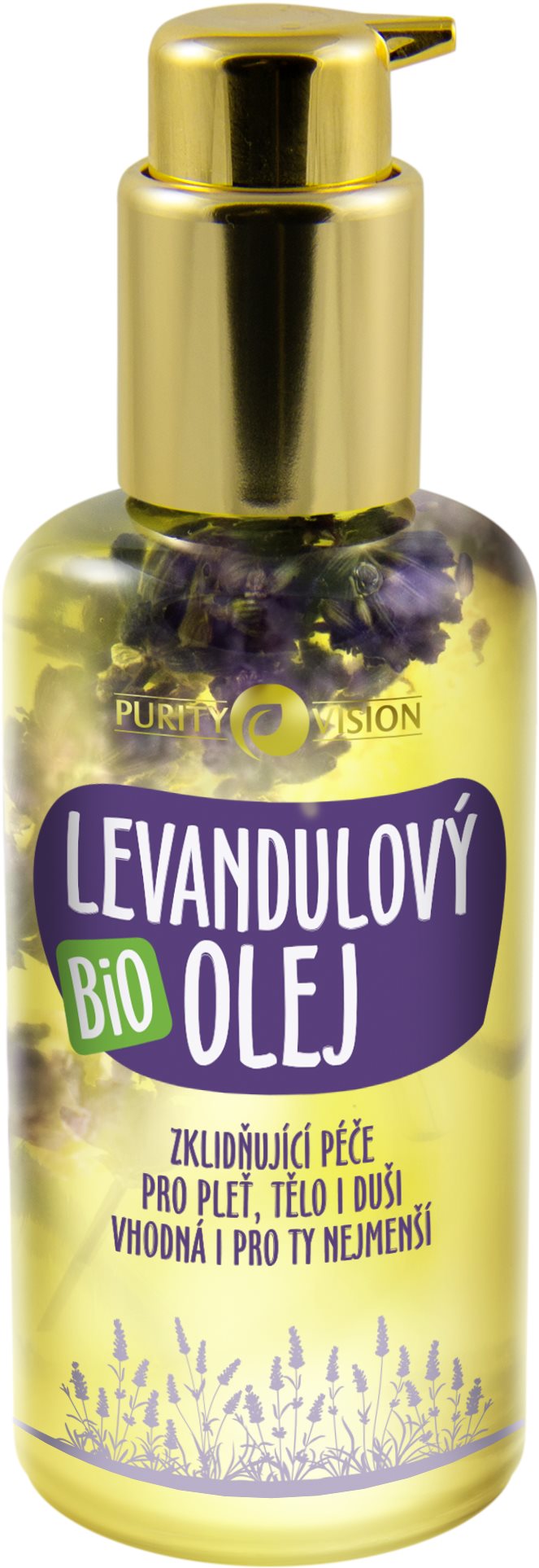 PURITY VISION Bio Levanduľový olej 100 ml Pleťový olej