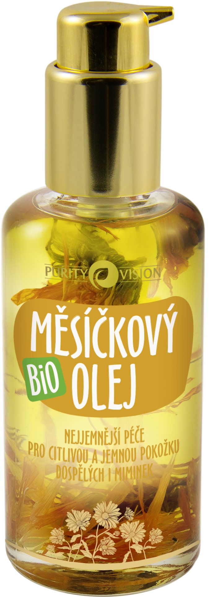 PURITY VISION Bio Nechtíkový olej 100 ml Pleťový olej