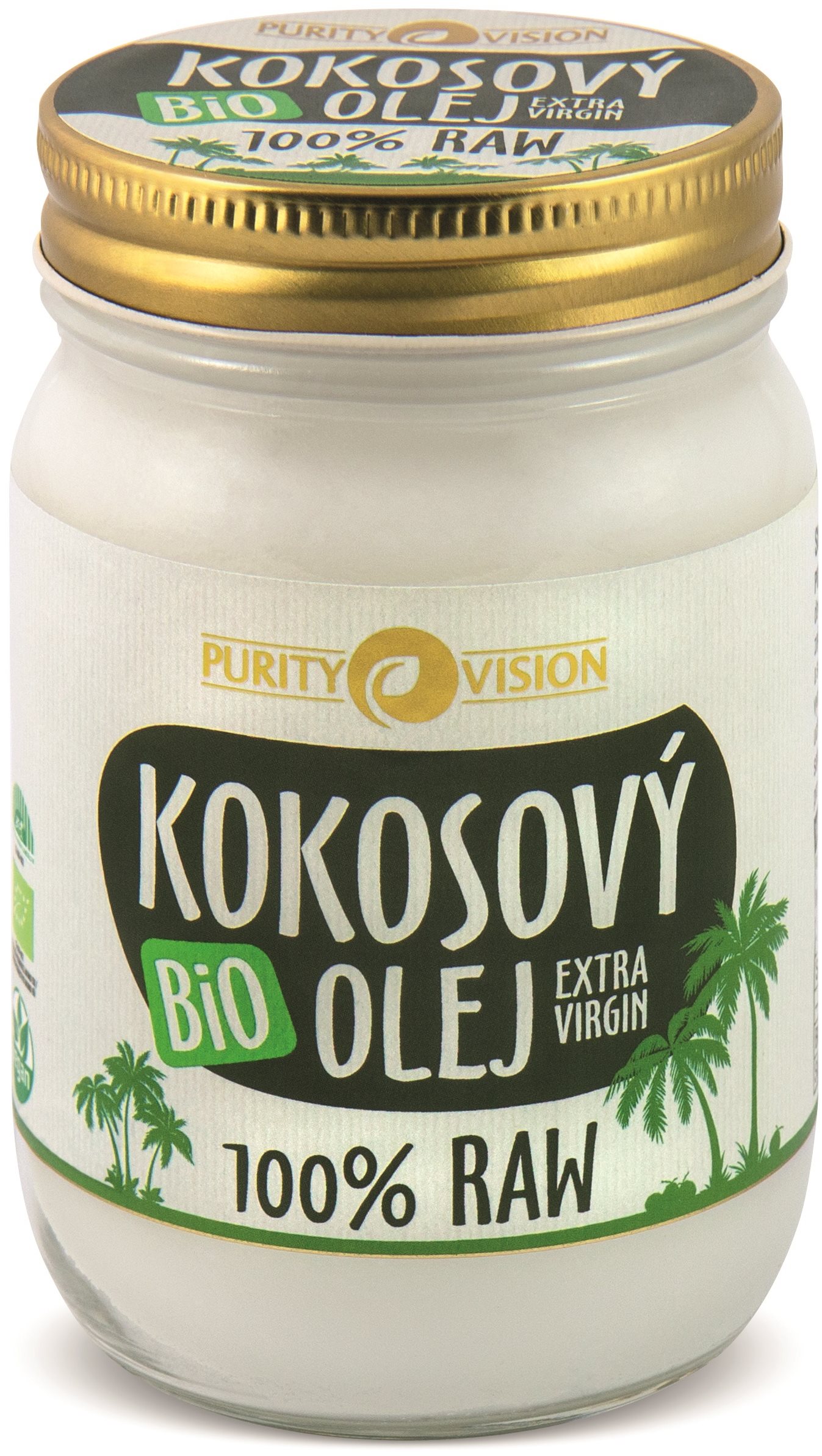 PURITY VISION RAW Kokosový olej BIO 370 ml Olej
