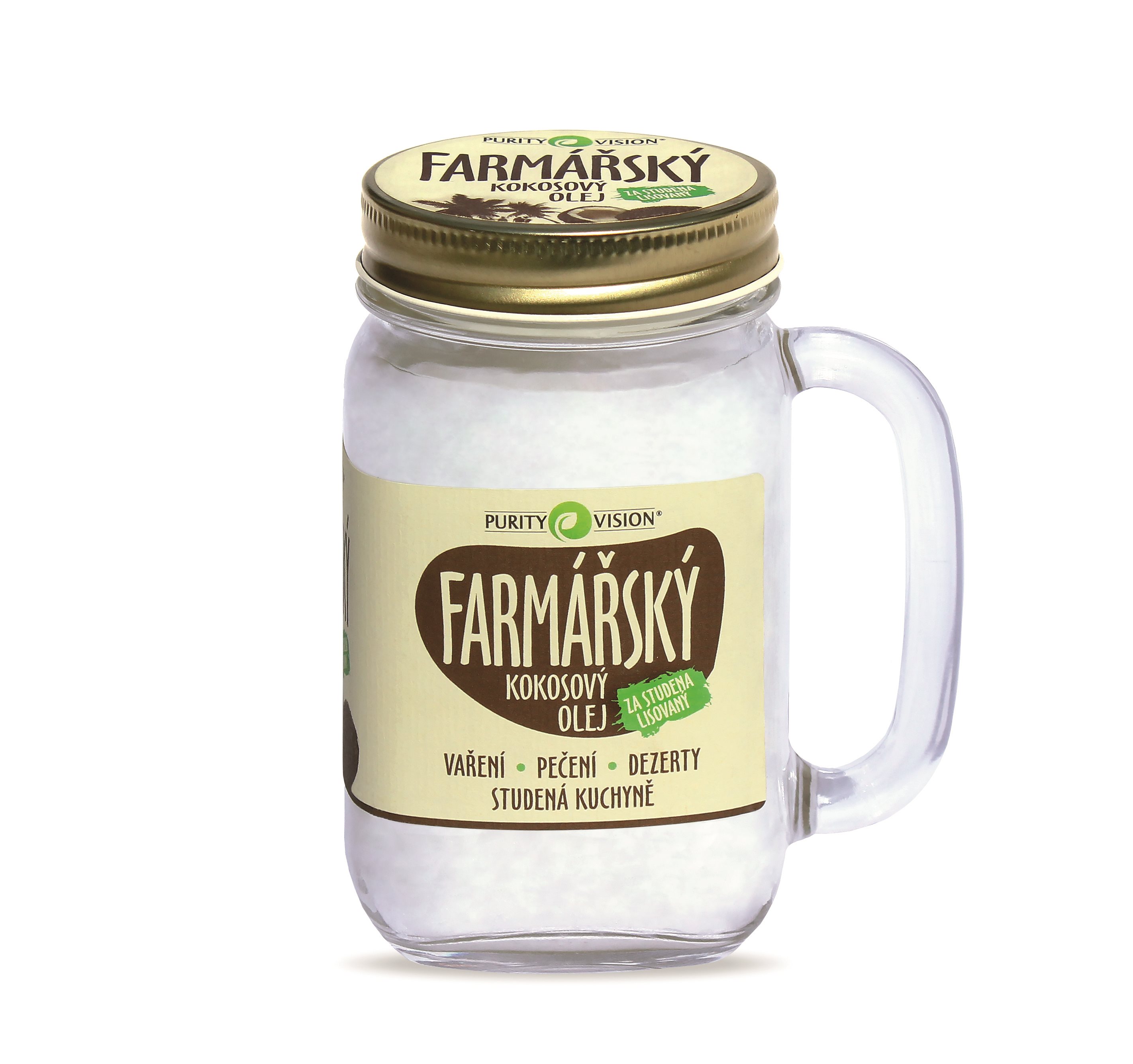 PURITY VISION Kokosový olej farmársky 400 ml Olej