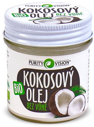 PURITY VISION Kokosový olej bez vône BIO 120 ml Masážny olej