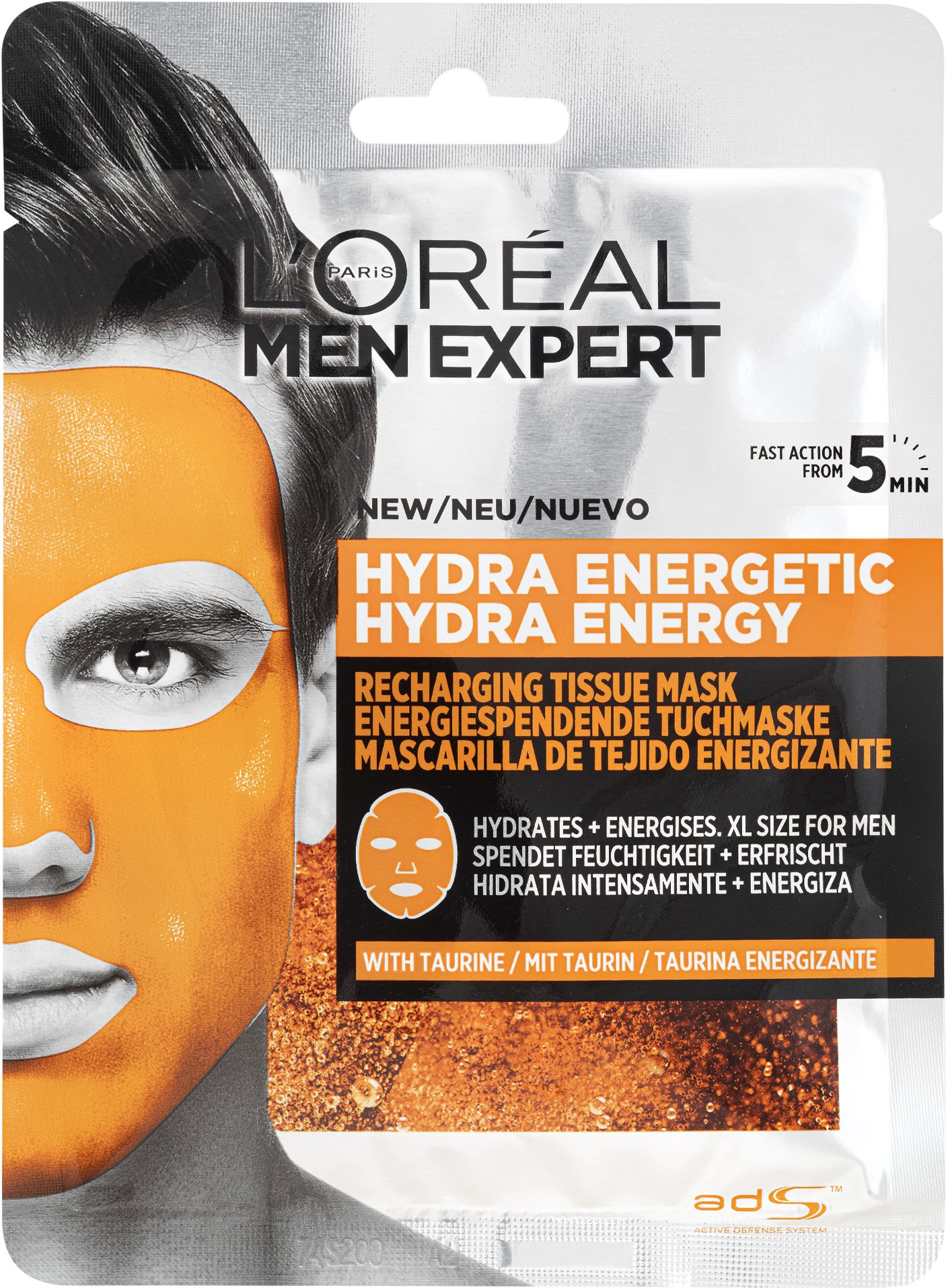 ĽORÉAL PARIS Men Expert Hydra Energetic Tissue Mask 30 g Pleťová...