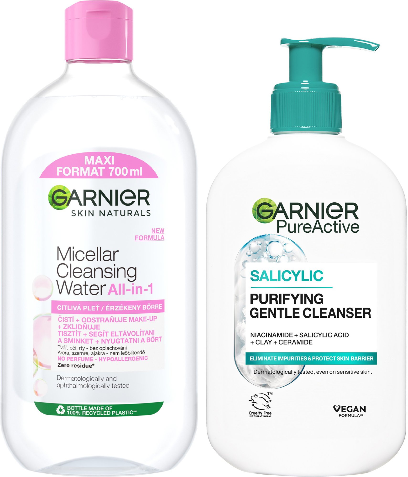 GARNIER Skin Naturals Micellar Water 3 in 1 Súprava 950 ml...