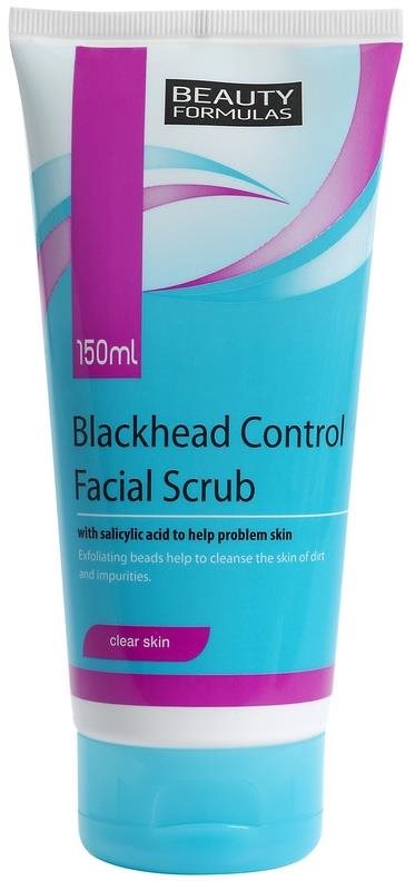 BEAUTY FORMULAS Pleťový scrub proti čiernym bodkám 150 ml Pleťový...