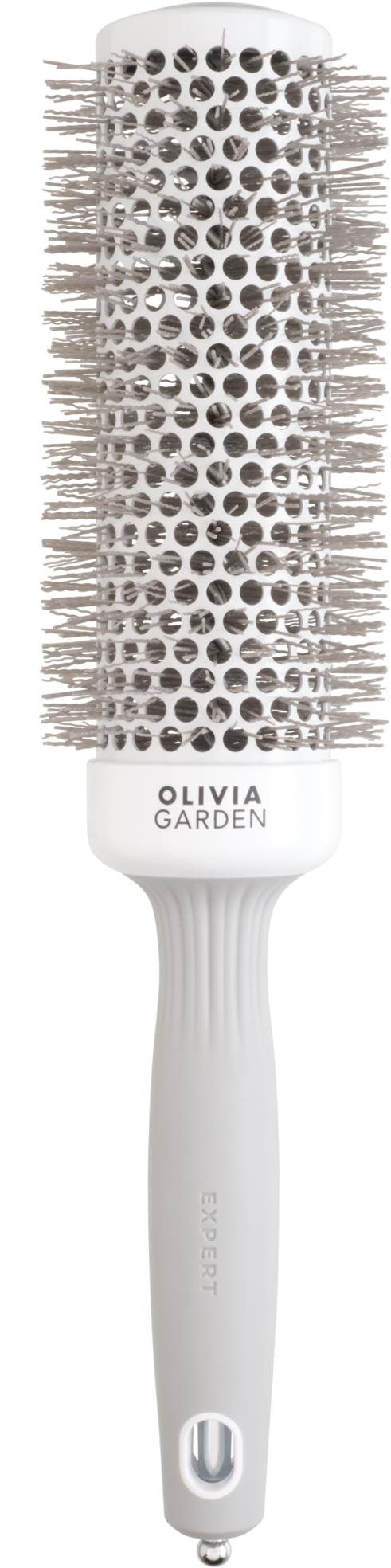 OLIVIA GARDEN Expert Speed, fehér és szürke, 45 mm Hajkefe