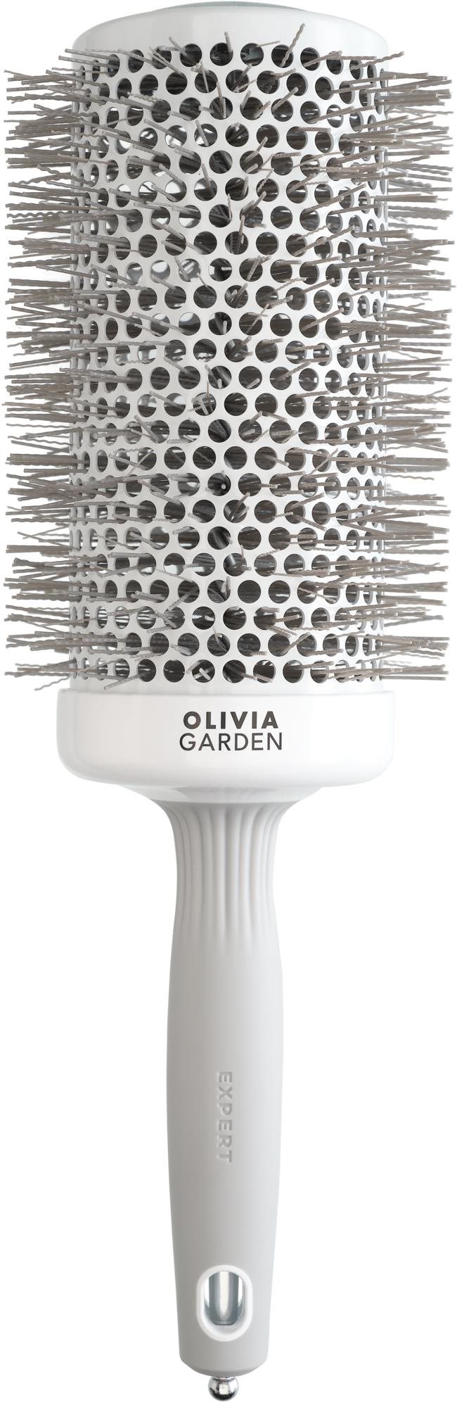 OLIVIA GARDEN Expert Speed White & Grey 65 mm Kefa na vlasy