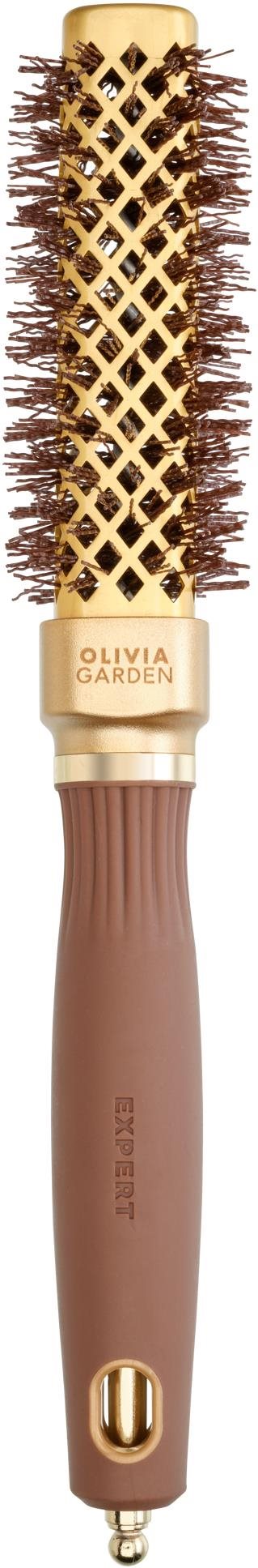 OLIVIA GARDEN Expert Straight Gold & Brown 20 mm Kefa na vlasy
