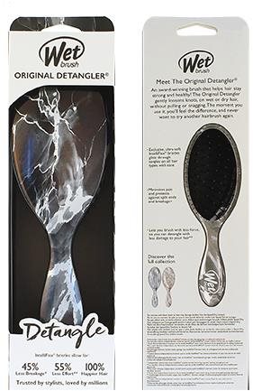 WET BRUSH Original Detangler Metallic Marble Onyx Hajkefe