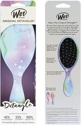 WET BRUSH Original Detangler Colorwash Splatter Hajkefe