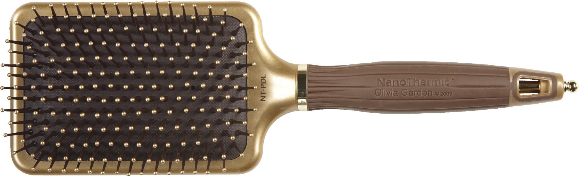 OLIVIA GARDEN Stylingová kefa na vlasy Nanothermic Paddle Bruah...